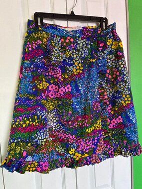 Vintage Alice of California Floral Wrap Skirt Size M